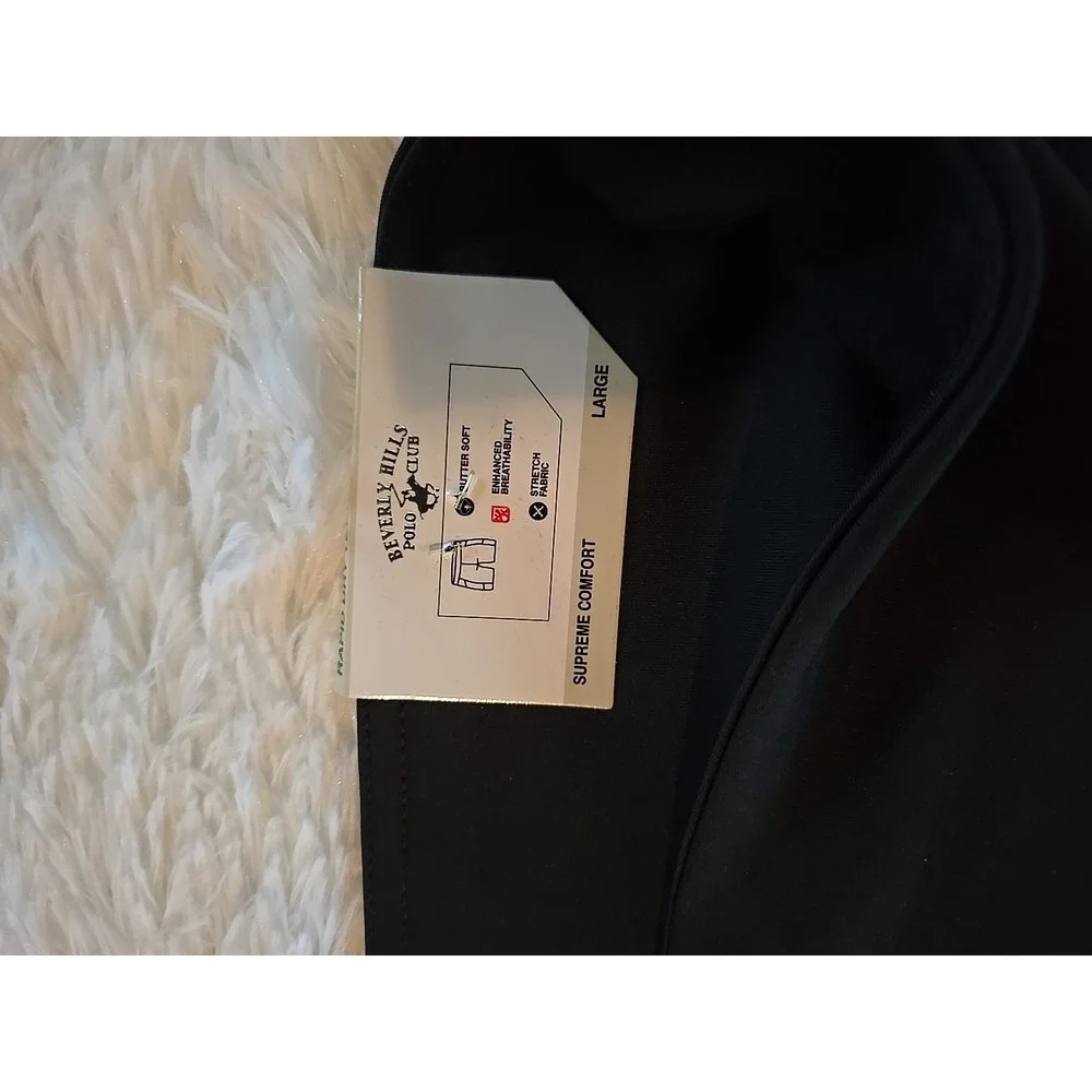 Beverly Hills Polo Club Women's‎ Size Large Biker Active Bermuda Black Shorts